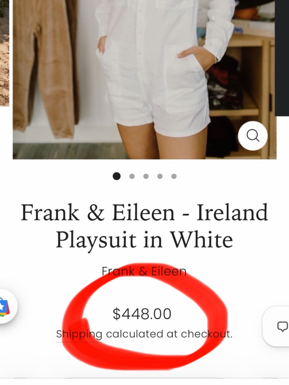 Frank & Eileen Ireland Playsuit
White Italian Linen Romper
MEDIUM Women's - Picture 10 of 10